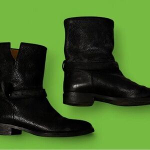 Boots black leather